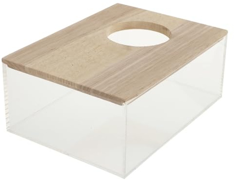 TOYANDONA Bac à Sable Transparent pour Hamster Décoratif Multifonction pour Chinchilla Bac à Sable Ménager