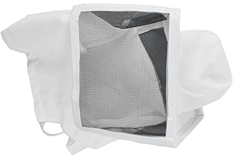 Pssopp Cappello da Apicoltore, Cappello Anti-ape in Rete Traspirante con Elegante Bordo Bianco, per Apicoltori e attività all'aperto