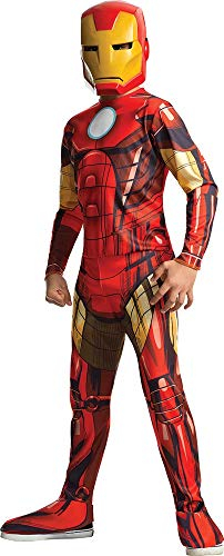 RUBIE'S I-880607L Iron Man Costume, Cartoon, red, L-7 à 8 Jahre-117 à 128 cm