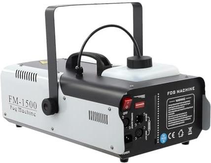 Rökmaskiner med trådlös fjärrkontroll DMX RGB 9 x 3 W LED-scener dimmaskin för Halloween, jul, bröllopsfester och scenföreställningar 1 500 W