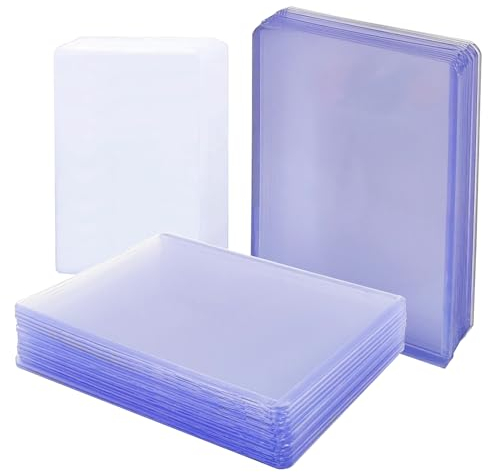 AYWFEY 150 Stück Clear Regular Toploader Kit, 50 Stück 3 x 4 Top-Loader Hartkartenhüllen, Dicke Kartenhüllen Sleeves mit 100 Stück Transparente Penny Sleeve für Pokemon Magic, MTG, Sportkarten
