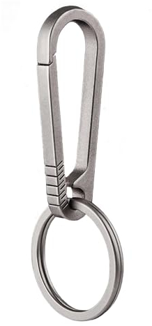 Luckaide Titan Karabiner, Klein mit Schlüsselring, Mini Karabiner Klettern, Schlüsselanhänger für Outdoor Camping