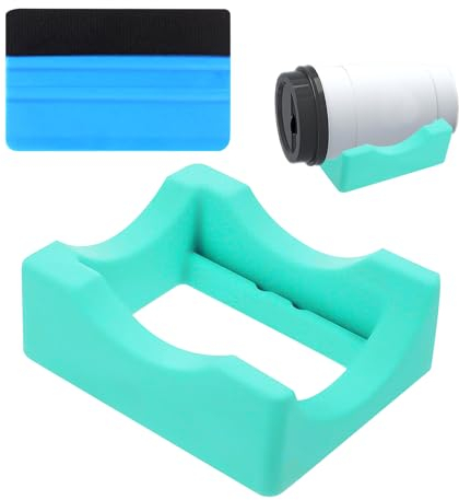 NYGGTYK 1 porte-gobelet en silicone, antidérapant, porte-gobelet de bricolage avec grattoir, parfait pour l'art du verre et l'artisanat, convient aux tasses de toutes tailles