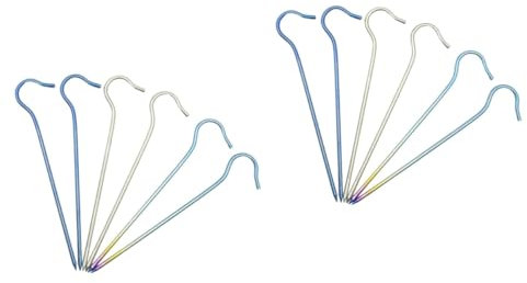 Toddmomy Heringe 12 STK Campingzelte strapazierfähiges Outdoor-Zelt Zeltzubehör hohe Festigkeit Feldzeltnägel zeltheringe Camping-Einsätze Zeltstangen Legierung Erdnagel Zeltnägel