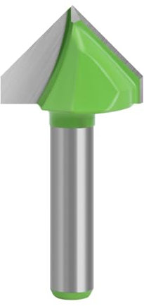 1 Stück Fasenfräser, 8 mm Schaft, 90-Grad-V-Nut-Fräser, V-Typ, Schlitzen, CNC-Gravur, Hartmetall-Fräser, Holzbearbeitungswerkzeug(6.35mm)