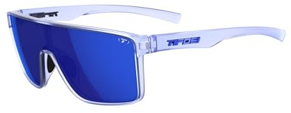 Tifosi Sanctum Gafas de sol ideales para ciclismo, golf, senderismo, correr, tenis y pickleball, estilo de vida, Azul Glaciar, Azul Cobalto Espejo, M-L