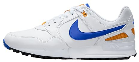 Nike Air Pegasus '89 G Golfschuhe (HV3866-101, Weiß/Orange Peel/Schwarz/Racer Blue), Weiß/Orange Peel/Schwarz/Racer Blue, 42.5 EU