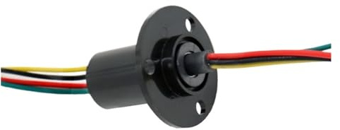 1 Pcs Hat Type Slip Ring Small Slip Ring Outer Diameter 12mm 4-Wire Anchor Fish Slip Ring DIY Rotating Signal Conductive Slip Ring(Outer Diameter 22mm-2 core 10A)