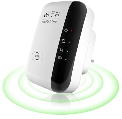2026 WiFi Booster, WiFi-förlängare, täcker upp till 4 600 kvadratfot täckning för 45+ enheter, långdistans repeater Internet Booster – med Ethernet-port, snabb installation, trådlös signalförstärkare