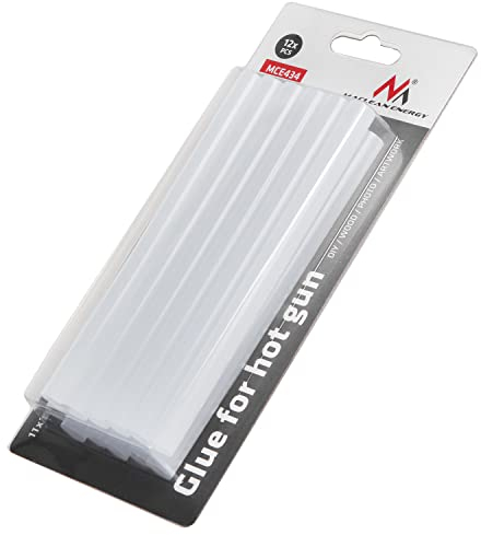 Maclean MCE434 12x Heißklebesticks Transparente Klebesticks für Heißklebepistole DIY Handwerk und Reparaturen Hot 150x11mm (12x Heißklebesticks)