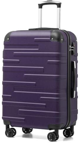 COOLIFE Valigia media 67cm,valigia da viaggio leggera 60L con lucchetto TSA