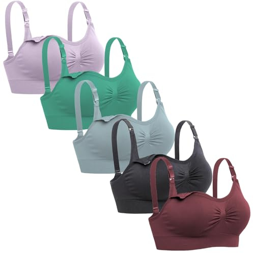 Lataly Womens Sleeping Nursing Bra Wirefree Breastfeeding Maternity Bralette