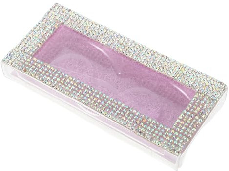 DEARMAMY Box Diamant – Box Für Falsche Wimpern Falsche Wimpern Leeres Wimpernetui Wimpernbehälter Wimpernaufbewahrung Reise Wimpernhalter Wimpernkleberbehälter Kleiner Wimpernetui