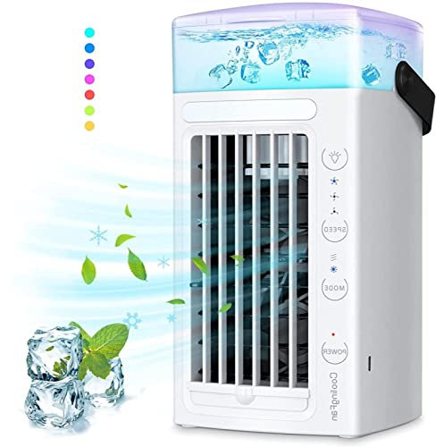 Tyst mini luftkonditionering skrivbord kylfläkt för hemmet, bärbar luftkonditionering, USB-bärbar luftluftkonditionering, lättanvänd luftförångare filter - använd