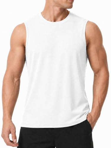 LORSPORTCH Débardeurs de Gym pour Hommes, Gilets de Course sans Manches pour l'entraînement athlétique et la Musculation.