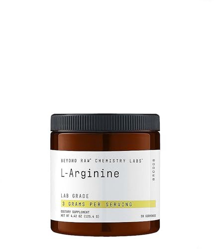BEYOND RAW Chemistry Labs L-Arginine Powder, Fuels Exercise and Supports Recovery, 30 Servings