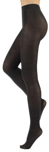 CALZITALY Ullstrumpbyxor, vinterstrumpbyxor, termiska tights | beige, vinröd, grå, brun, marinblå, svart, grön, violett | S, M, L, XL | 100 DEN | Tillverkad i Italien, Grå, XL