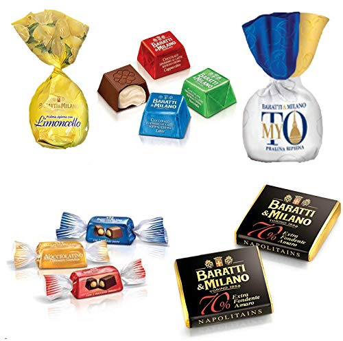 CIOCCOLATINI AL LATTE RIPIENI BARATTI & MILANO GUSTI ASSORTITI SACCHETTO 500 GR