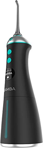 Cecotec Portil Boral Boral Irrigador Bamba 1100 Jet Liberty. 6 modalità di utilizzo e 6 ugelli, schermo a LED, capacità 280 ml, 8 impostazioni di pressione, IPX7, carico USB e borsa da viaggio