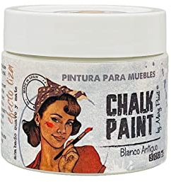 CHALK PAINT | BLANCO ANTIGUO | MARYPAINT Pintura para Muebles 25 colores 300ml Mate al Agua (300, Blanco Antiguo)