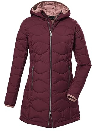 G.I.G.A. DX Femme Parka matelassée avec capuche/parka fonctionnelle aspect duvet GW 20 WMN QLTD PRK, raspberry, 46, 39844-000