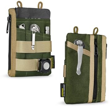 VIPERADE VE16N X-Pac EDC Pouch Tool Organizer, Multifunction Small Tools Pouch with 7 Pockets, EDC Organizer for Men, Slim Multitools Pocket Organiser for Everyday Carry