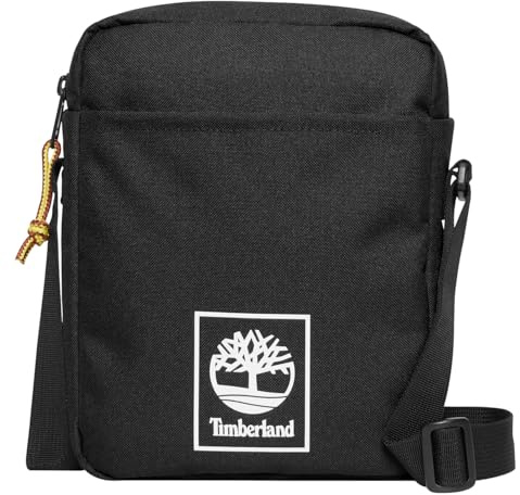 Timberland - Herren Umhängetasche mit Fronttasche, Schwarz , Einheitsgröße, OT-TB0A6MP5001-OS