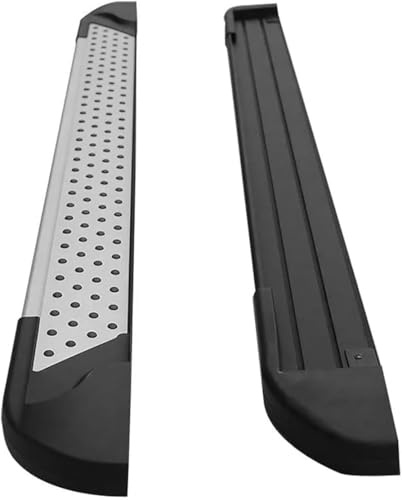 MrananQS Coche Barra Paso Lateral para VW T5 T6 Transporter 2003-2023, Faldones Laterales Coche Pedales Anti Choques Estribos Laterales Antiarañazos Barra Lateral de Pasos,