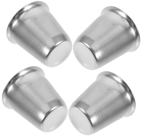 ULTECHNOVO 4 Piezas Copa De Comunión De Acero Inoxidable Cáliz Gótico Copa De Cáliz De Vino Taza De Ofrenda De Metal Copas De Comunion Taza De Agua Del Altar Acero Inoxidable Plata