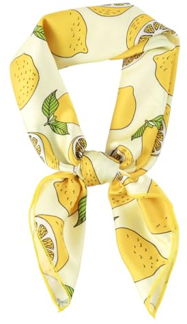 DAMILY Bandana pour Femme Cheveux Foulard de Cou Carré Bandeau Echarpe