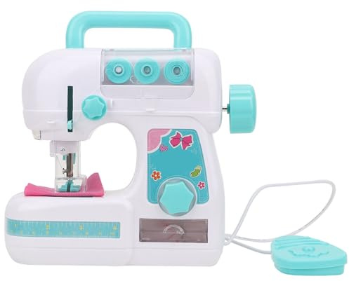FTVOGUE Elektrisk Symaskinleksak, Premiummaterial, Pedagogisk Rolig Leksak för Barn med Delikat Design, Bra Present för Flickor 3+