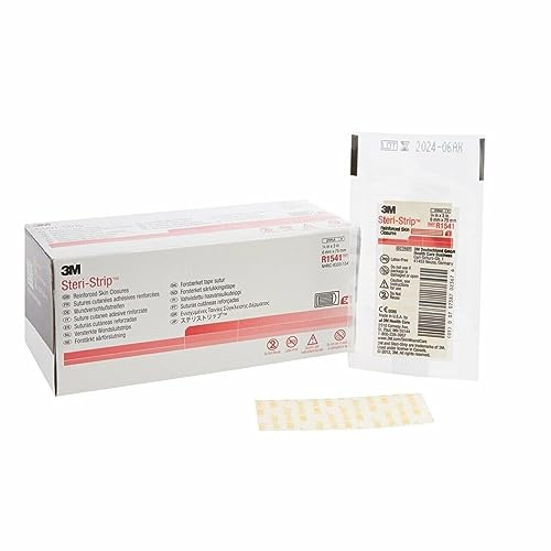 3M Steri Strip Skin Closures 1/4'' X 3'' - 50 Packages of 3