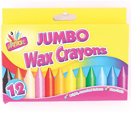 2 X Artbox 12 jumbo-größe wachsmalstifte set von 12 ausgewählte farben