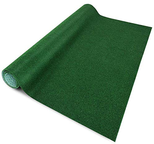 Evergreen konstgräs utomhus med lugg – konstgräs grön – balkongmatta – konstgräsmatta för terrass och balkong (2 m x 1,5 m)