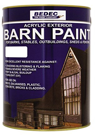 Bedec BEDE2AV0003/40 Barn Paint Satin Black 2.5 Litre