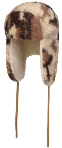 Barts Cappello Aviatore Camo Lucerne Bomber Donna/Uomo - da Pilota chapka con paraorecchie, Fodera Autunno/Inverno Inverno - Taglia Unica Bianco Crema