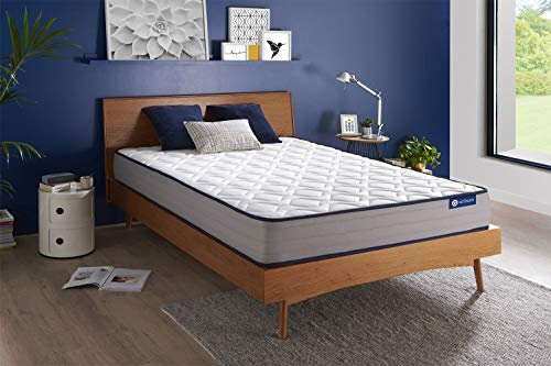 Matelas Actiflex Form 140 x 190 cm Ressorts ensachés et mémoire de Forme - Epaisseur : 22 cm - Confort : Ferme - 5 Zones de Confort