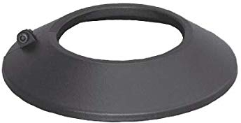 S&M 485602 - Enjoliveur émaillé noir Ø 80 mm | Rosace pour conduits de poêles et cheminées, résiste à la corrosion et supporte jusqu'à 900 °C, réglable et facile à nettoyer