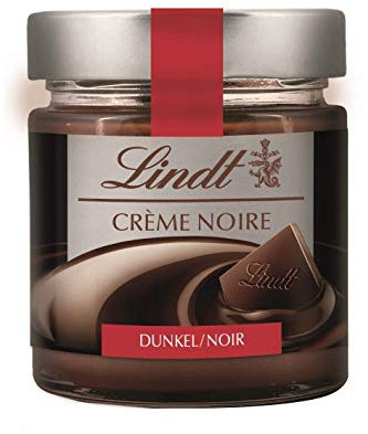 Lindt Crème Noir, Kakaocreme, Schokoladen Brotaufstrich, dunkle Lindt Chocolade, glutenfrei, 220 g