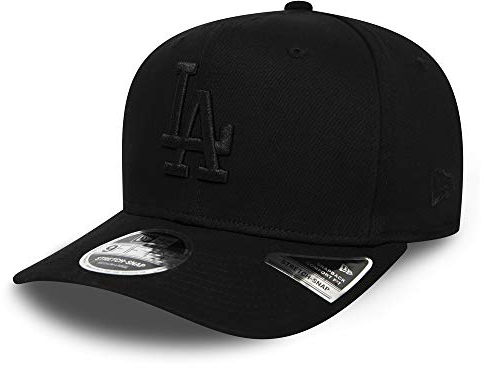 New Era Los Angeles Dodgers MLB Tonal Schwarz Verstellbare 9Fifty Stretch Snapback Cap - S-M (6 3/8-7 1/4)