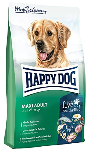 Happy Dog 60762 - Supreme fit & vital Maxi Adult - Hunde-Trockenfutter für große Hunde - 4 kg Inhalt