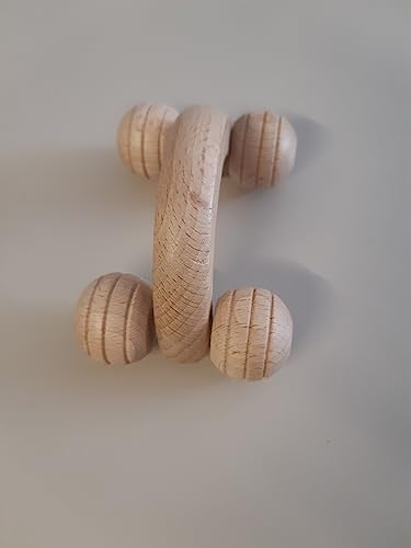 martiniSPA - Massage Natural Gesichtsmassagegerät, Holz, 9,5 x 6 x 5 cm, 1 Stück