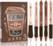 Andibro Gelschreiber,5 Stück Aesthetic Einziehbare Kugelschreiber mit 5 Arten Weichem Gummigriff und 0.5 mm Feine Spitze Schwarze Tinte Gelstifte Süßer Gel Pen für Journaling Schule Büro