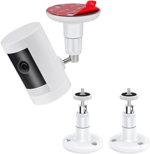 Wandhalterung für eufy Security Kamera 2C/2C Pro, 2/2 Pro, 3C/S300, 3/S330, eufyCam SoloCam S220/C210, 360 Grad verstellbare Halterung, Klebe- oder Schraubbefestigung - 2 Packungen