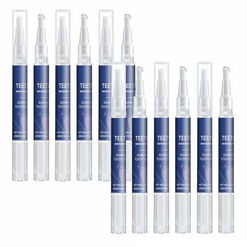 Teeth Whitening Essence Pen, 5 minuters blekningsgel för känsliga tänder, fläckborttagare och ljusande serum, blekningsmulsion, gelpenna för ett strålande leende. (12 st)