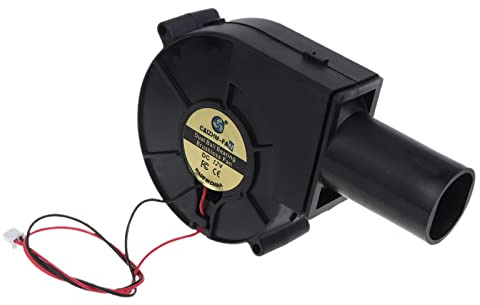 9733 Ventilador eléctrico para barbacoa al aire libre para pícnic, camping, barbacoa, parrilla con conducto de aire, rodamiento de bolas, ventilador sin escobillas, refrigeración