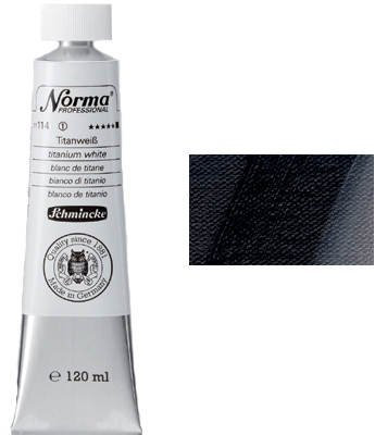 Schmincke – Norma® Professional - feinste Künstler-Ölfarben, Eisenoxidschwarz - 120 ml