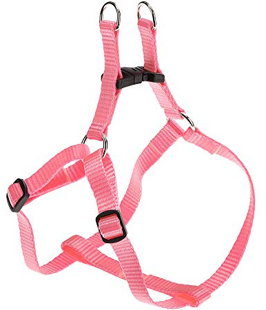 Ferplast Hundegeschirr Kleine Hunde Easy XS, verstellbares Katzengeschirr, einfach zu tragen, 33–46 cm. Rose