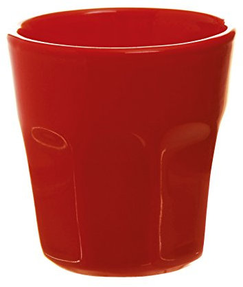 Excelsa Trendy Gobelet à Café 80 ML, Céramique 6x6x6.3 cm Rouge