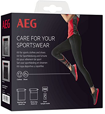 AEG A3WKSPORT1 Kit für Sportbekleidung und Schuhe/Herstellernummer: 9029797108 / 1x Schuh- und 1x Wäschebeutel für Waschmaschinen/Waschmaschinen Zubehör/Wäschenetz/Pflege der Sportbekleidung
